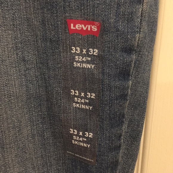 NWT Levi 524 skinny jeans size 33x32 - Picture 7 of 7